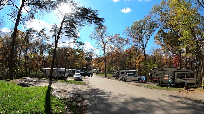 Hocking Hills State Park campground