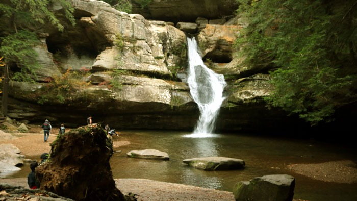 Cedar Falls is a popular site for vows, but the walk is long to the waterfall.