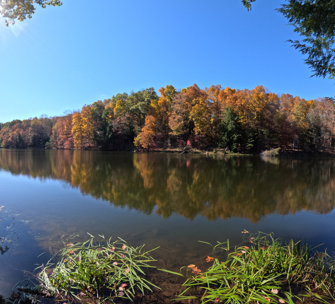 Hocking Hills Fall Colors: Christmas Rocks, Jacob's Ladder Trail,  in southeastern Ohio