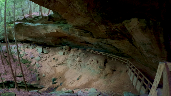 Whispering Cave.Whispering Cave Hiking Trail: Hocking Hills State Park in "The Hocking Hills" 