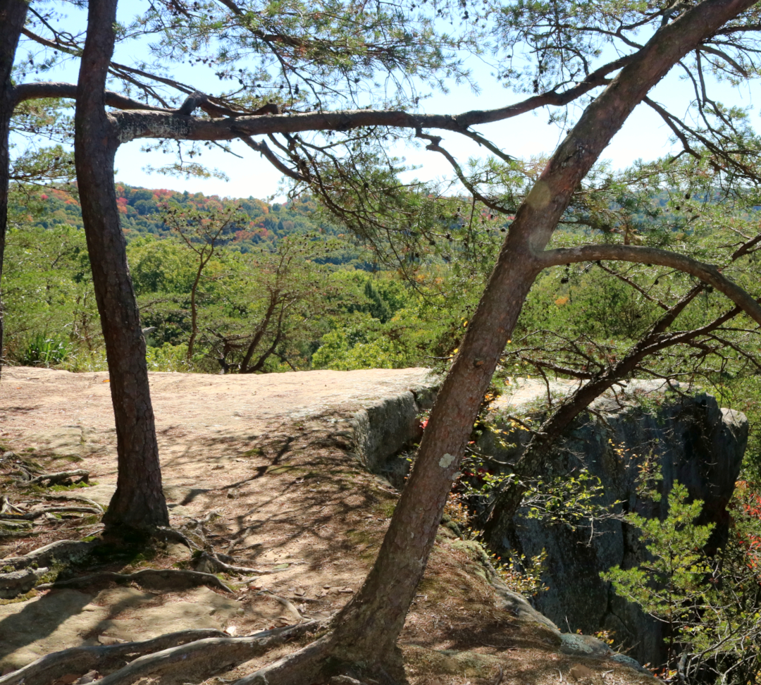 Hocking Hills Fall Colors: Airplane Rock in southeastern Ohio